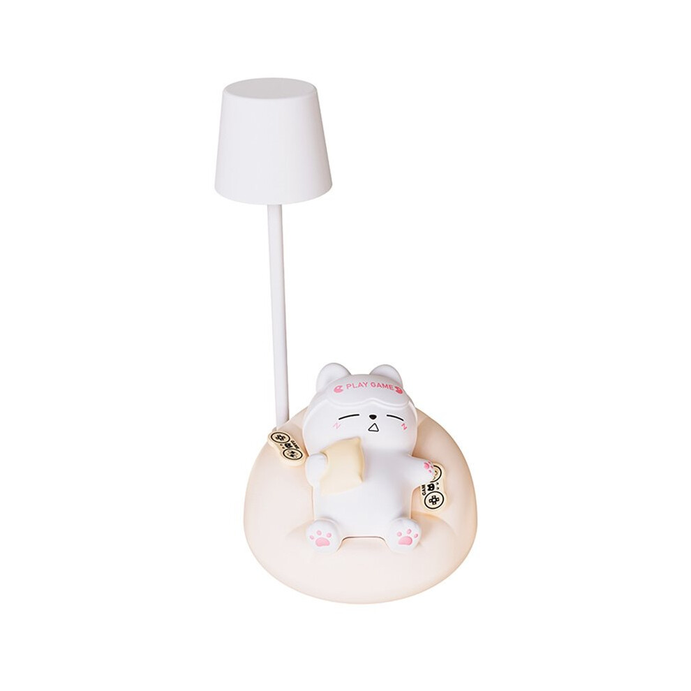 Led Desk Lamp Cat Dimming Reading 3 Ing Mode Usb Rechargeable Bedside Night Portable Night A Light