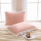 Queen Pillow Covers 20x30 in, Ruffled Microfiber Sham Set 4
