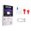 XF40V Retro Handheld Game Console 4.0 Inch IPS Screen WiFi Retro Gaming Console Linux System 128G  Arcade White 1
