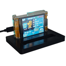 1000KH/S NMMiner NerdMiner+2 Slots Stand Upgraded Harshrate Bitcoin Crypto Solo Lottery Miner 2.8 Inch Display