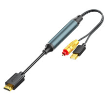 -Kompatibel RCA Till Optisk Ljudkonverteringskabel 5.1-Kanalig HDTV RCA-Portanslutning Till SPDIF Optisk Soundbar 3 M