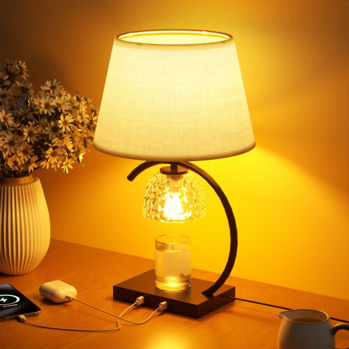 2-in-1 Candle Warmer & Dimmable Desk Lamp