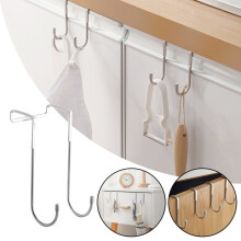 1 PCS Cabinet Hooks, 6" - Over The Door Drawer Cabinet Hook, Multi-Purpose Hooks for Kitchen, Bathroom, Drawers, Closet