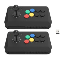 Data Frog Y3AMAX-BK2PA Joystick Arcade Stick Wireless Universale per Giochi di Combattimento Multi-Sistema per PC per Android I0S Linux
