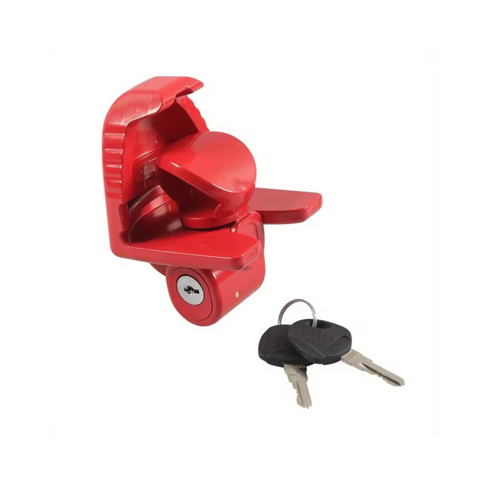 Universal Type Car Yacht Marine Trailer Hitch Lock Anti-Theft Lock Hitch Device Connection Trailer Assembly Red 6031263447145