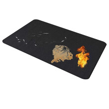 Tapete de Lareira À Prova de Fogo 165x91cm, Tapete Resistente Ao Calor para Fogões A Lenha, Fogueiras ou Churrasqueiras, Protege o Piso