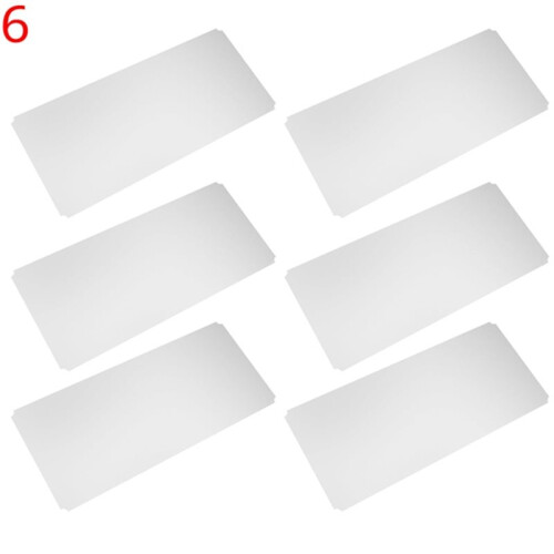 6 Pcs Shelf Liners of Wire Shelf System Plastic Shelf Liners Mats for Wire Shelving 1