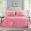 Ensemble de draps en satin rose 4 pièces 2