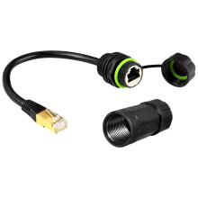 Wodoodporne Złącze M20 RJ45 Cat6 Cat6 z Ekranem i Złączem Ethernet do Rozbudowy Sieci