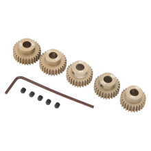 Hochpräzisions-Ritzel aus Aluminium mit hoher Teilung, kompatibel mit RC-Fahrzeugen, 5er-Set, hart eloxiertes Aluminium für erhöhte Haltbarkeit,