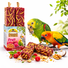 Jr Farm Protein-Birdys Fruit Mealworms- Pyszny Biszkopt Z Malinami Jabłkiem I Mącznikiem Dla Wszystkich Papug