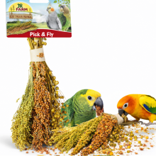 Jr Farm Pick & Fly - Bukiecik Smakołyków W Kłosach Do Chrupania Dla Wszystkich Papug 130G