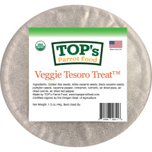 Top's Tesoro Parrot Treat - Veggie - Ekologiczny Przysmak Dla Papug  Z Warzywami 44G