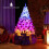 6-Ft Pre-Lit Hinged Artificial Christmas Tree with 11 Modes - White 8