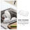 Drain Basket Extra Large Dish Drying Rack over Sink Foldable Laundry Dishes Silver 7