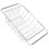 Drain Basket Extra Large Dish Drying Rack over Sink Foldable Laundry Dishes Silver 3