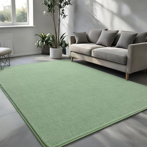 12x1,8 m lysegrønt tæppe i memory foam 1
