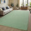 Light Green Memory-Foam Area Rug 4x6 ft 7