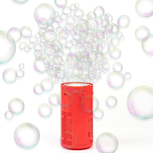 Κόκκινη αυτόματη μηχανή φυσαλίδων με φώτα RGB 2