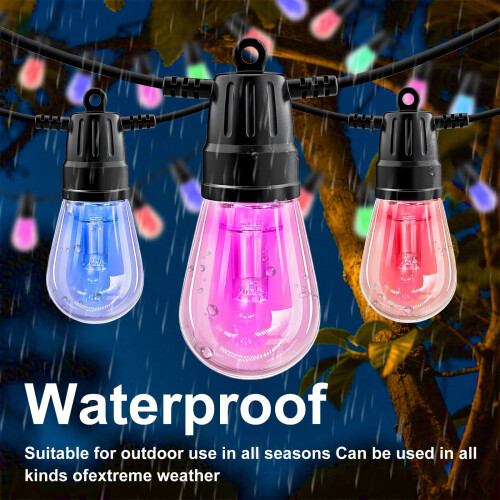 Εξωτερικά φώτα RGB με τηλεχειριστήριο APP 50ft20-Lub 2
