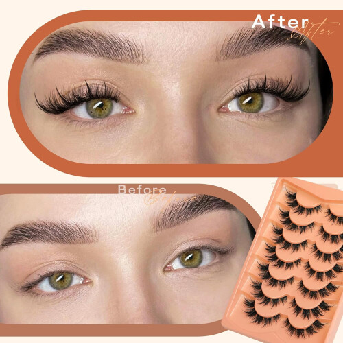 Ψεύτικες βλεφαρίδες Spike Wispy – Faux Mink, μεσαίου μήκους 2
