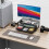 Monitor Stand with Drawer Black 1pc 2