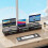Monitor Stand with Drawer and Printer Support Black 5