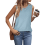 Chaleco transpirable de cuello redondo estampado para mujer 3