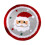 Snowflake Christmas Rug Red Polyester 15.7 x 15.7 in 2