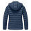 Damen-Steppjacke mit Kapuze, Marineblau, Größe M 6