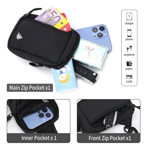 Μικρή τσάντα ώμου crossbody για άνδρες και γυναίκες, μίνι τσάντα ώμου, τσάντα 1