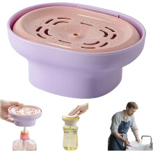 Detergent Presser, Laundry Detergent Dispenser, Leak Proof Pump Dispenser, Great for Washing Dishes (Pink)