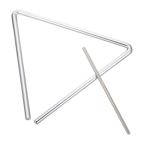 1 ensemble de triangles de percussion à main avec maillet