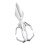 Heavy-Duty Stainless Steel Kitchen Shears, Dishwasher Safe, Universal Grip, Compatible with Sharp 1