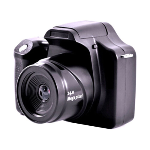 Ψηφιακή κάμερα 1080p HD 24MP με ζουμ 18x, TFT-LCD 3", ηλεκτρονική αντικραδασμική οθόνη, μαύρη