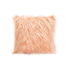 Housse de coussin carrée unie et moelleuse 45 x 45 cm