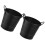 OUNONA mini pencil bucket with handle 2 pcs black 1