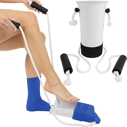 Sock Aid – Εύκολη εφαρμογή/αφαίρεση καλτσών, συσκευή υποβοήθησης τραβήγματος για
