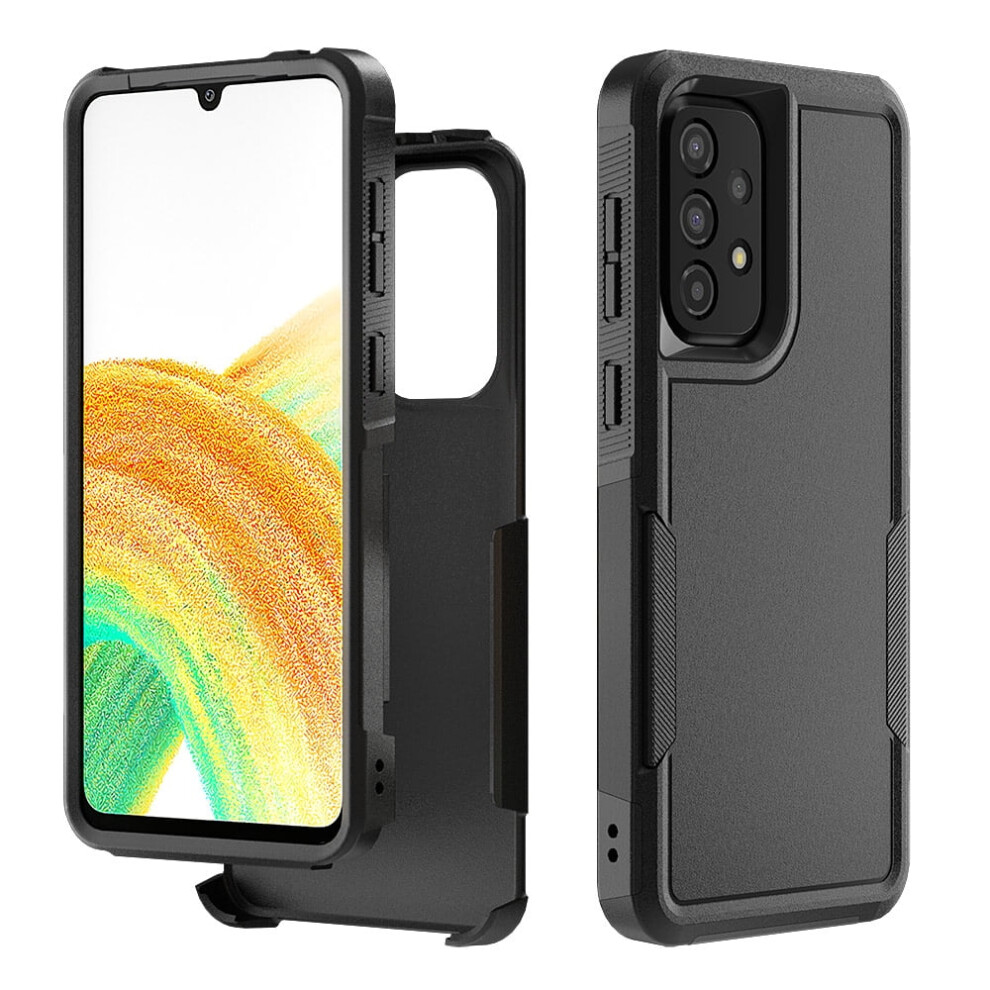 Xhy Case For Samsung Galaxy A33 5G Â Military-Grade Double-Layer Tpu, Shock & Drop Resistant, Detachable, Black 9149926277958