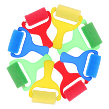unbranded 8pcs Sponge Paint Brushes Easy to Grip Handles Paint Brushes for Safe and Fun Early Painting and Learning Art Activities