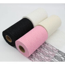 1Pcs 22m Long 6in Wide Black Lace Ribbon for DIY Decorating and Crafting Fabric Strip