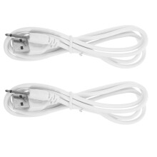 Cabo de carregamento USB OUNONA com conversão de DC para USB, branco (2 unidades)