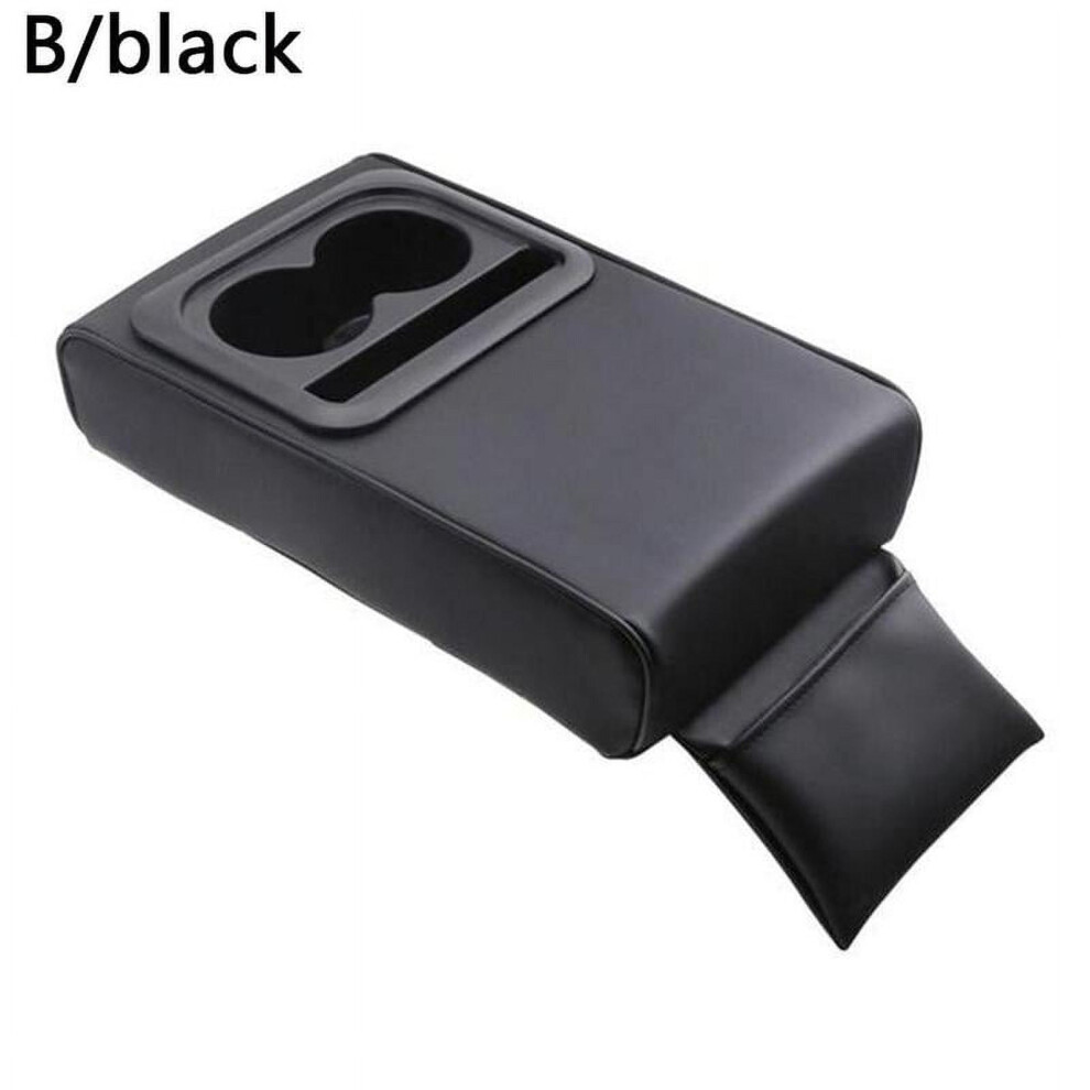 Universal Car Armrest Center Console Box Pu Leather Tool Cup Holder V5q0 9557311416521