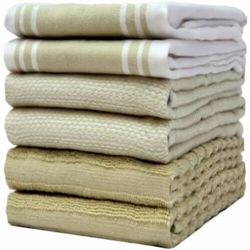 Πετσέτες κουζίνας Premium 20"x28", Συσκευασία των 6 τεμαχίων | Απορροφητικές βαμβακερές