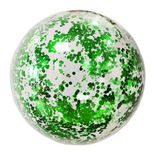Uxgjfwu Uppblåsbar Strandboll Glitter Transparent Vattenleksak för Poolparty Utomhussporter Barn Sommaraktivitet 12 Inch