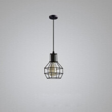 Magnifique lustre en fer durable avec une finition noire pour la décoration de la chambre, créant une atmosphère romantique et chaleureuse.