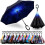 49/56 Inch Inverted Reverse Upside Down Umbrella, Extra Large Double Canopy Vented Windproof Waterproof Stick Golf Umbrellas with C-shape Handle. 1