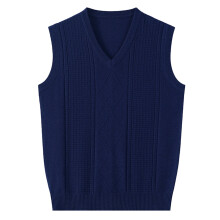 Men Sweater Vest Solid Color Sleeveless V Neck Knitted Vest Plain Pullover Tops Office Casual Daily Outdoor Wear Fashionable Knitwear