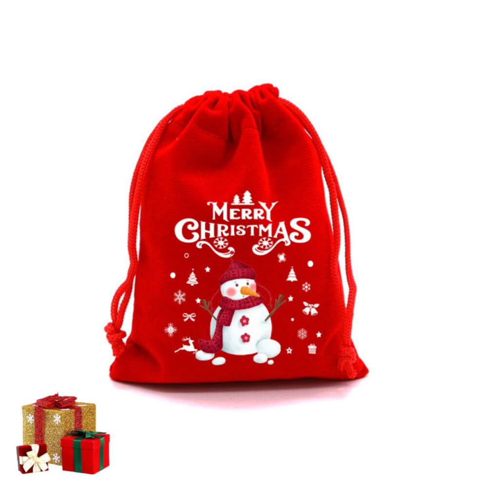 10Pcs Red Christmas Velvet Bags 5.91x7.87inch Drawstring Pouch Candy Gift Bag for Christmas Holiday Gift Giving and Party Decor-image-OPC-PRRVWZY-NEW
