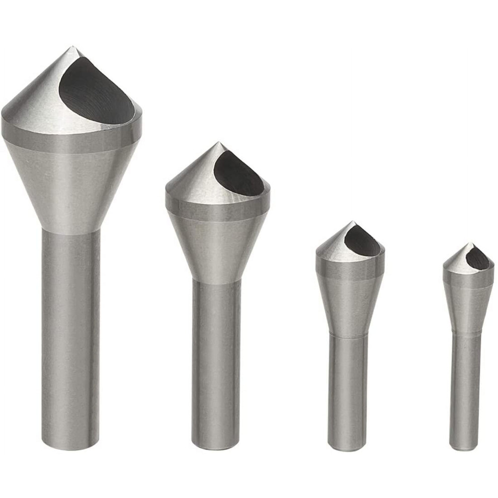 4Pcs Chamfer Countersink Deburring Bit Hss Conical Drill Bit For Drilling Metal Wood Plastic 9557311418426
